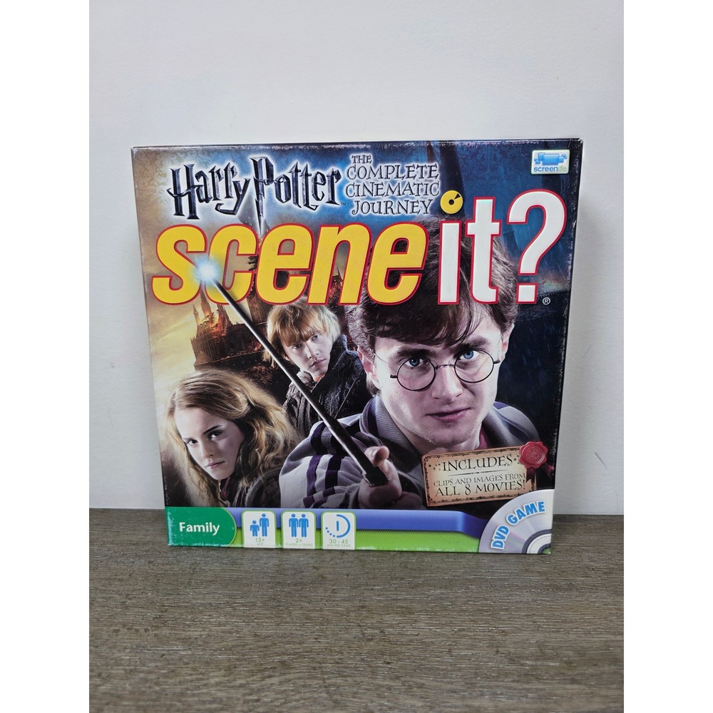 Harry Potter Scene It The Complete Cinematic Journey DVD Board Game Complete